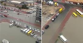Поплави во Дубаи го затворија аеродромот и патиштата
