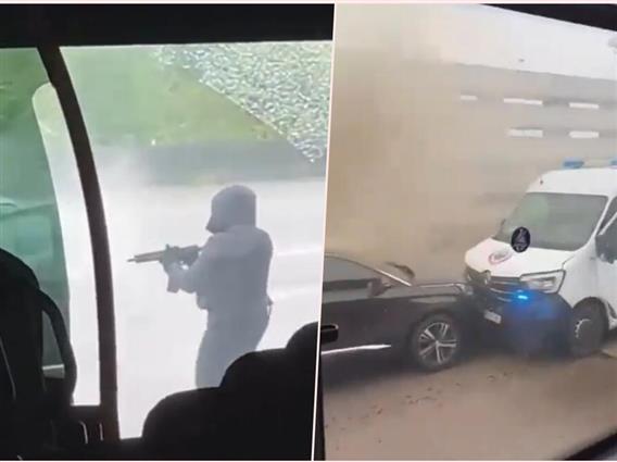 Нападнат полициски конвој во Франција кој превезувал затвореник, кој побегнал со напаѓачите