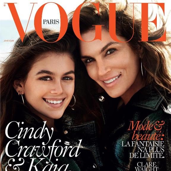 Синди Крафорд и нејзината ќерка на насловна на Вог