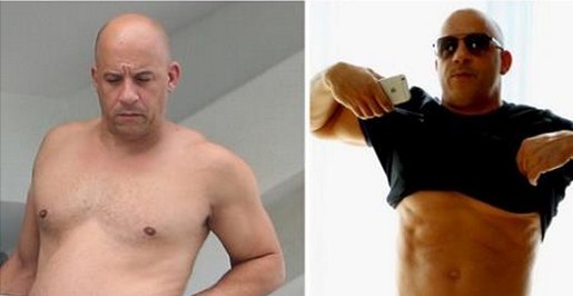 Фото: Вин Дизел повторно со супер стомачни!!
