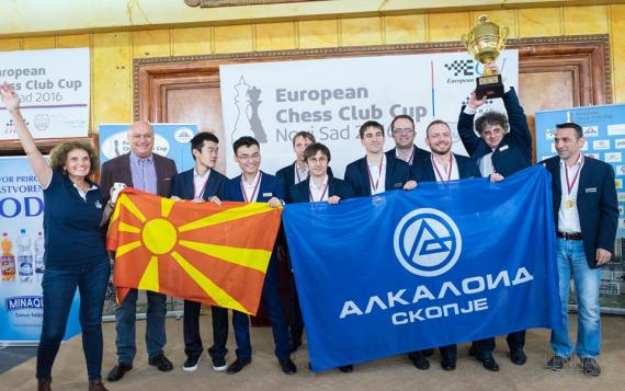 Шахистите на Алкалоид се вицепрваци на Европското клупско првенство