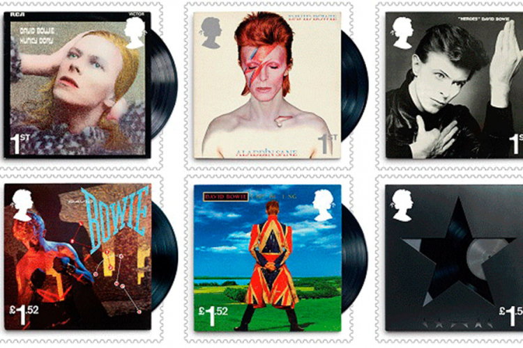 
Британската пошта пушти во промет марки со ликот на Дејвид Боуви