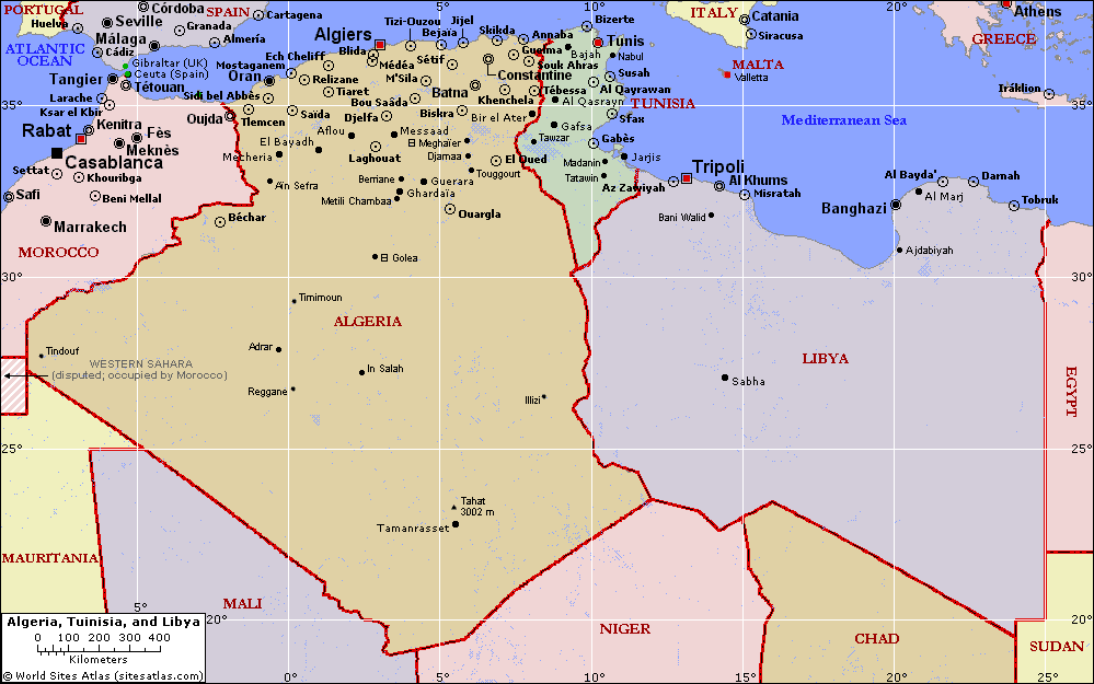 Страна ливия алжир. Ливия и Тунис на карте. Алжир и Марокко на карте. Карта Египта и Ливии.