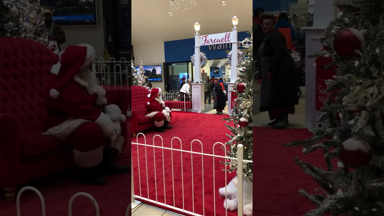 Кога Дедо Мраз ќе доживее непријатност: Сцена од трговски центар (видео)