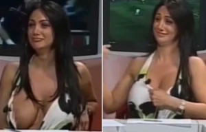 Градите на италијанската водителка „и испаднаа“ на сред емисија!