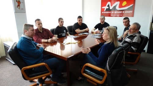 Македонските кик боксери на средба во Агенцијата за млади и спорт