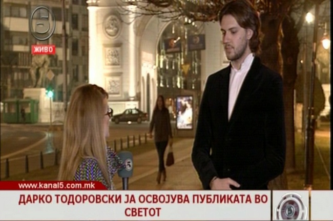 Дарко Тодоровски ја освојува публиката во светот