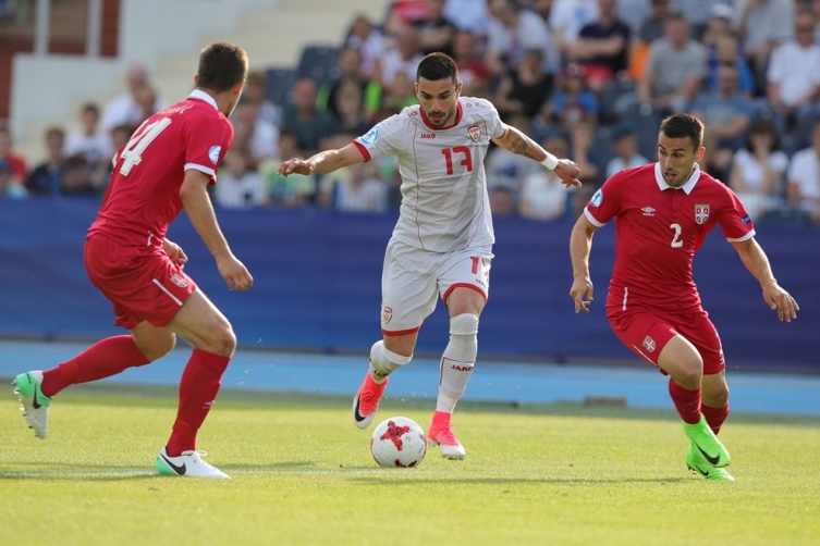 Македонија против Србија со 2:2 го освои првиот бод на Европските првенства