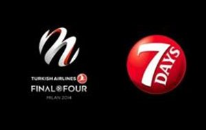 „7days“ на „Chipita“ станува официјална ужина на „2014 Turkish airlinines euroleague final“
