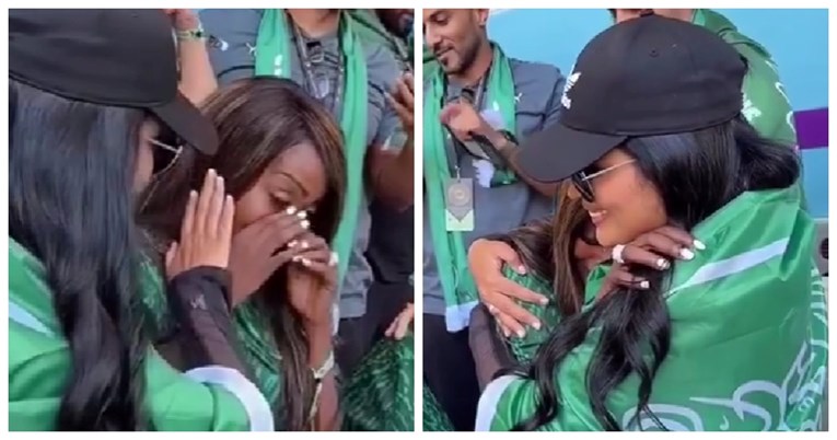 На трибините се расплака девојката на саудискиот селектор, причината е тажна (ВИДЕО)