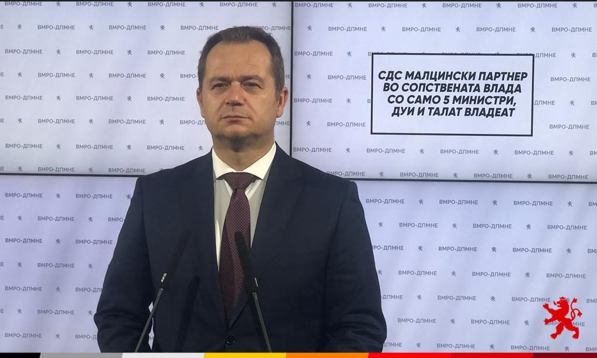 Ковачки: СДС е малцински партнер во сопствената влада со само 5 ...