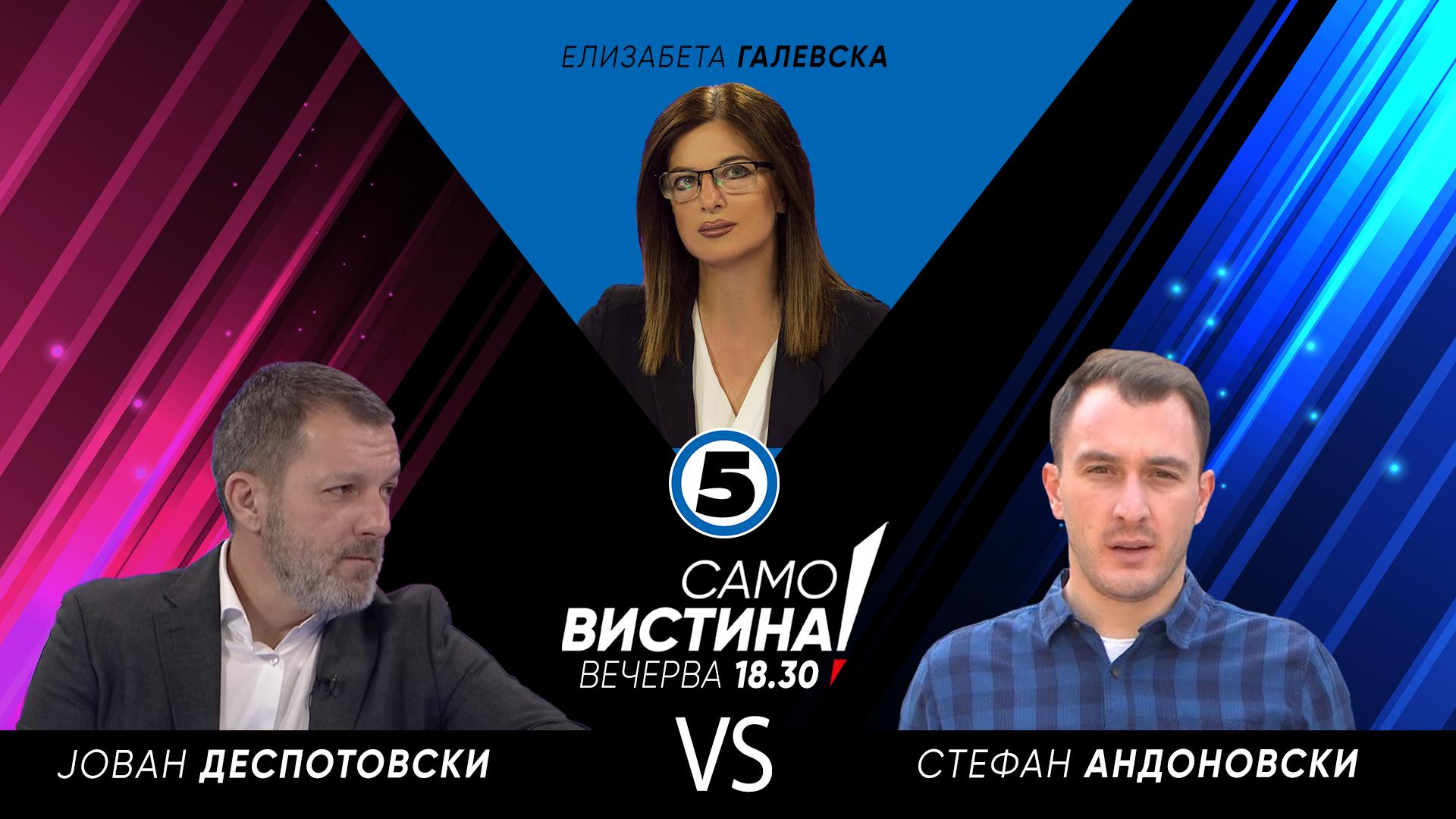 Јован Деспотовски и Стефан Андоновски во „Само Вистина“ - Канал 5