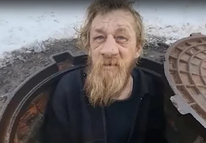 Русин се опил и пропаднал во шахта- останал 15 години да живее во канализација