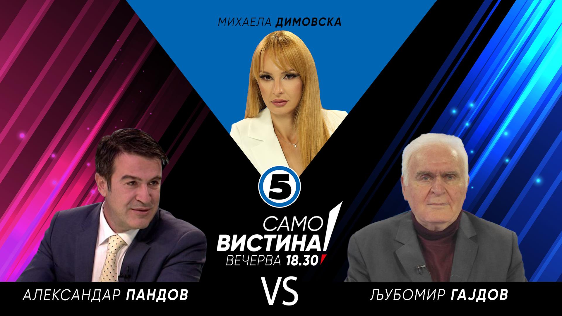Александар Пандов и Љубомир Гајдов во „Само вистина“ - Канал 5