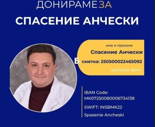 Апел за помош на Спасение Анчески