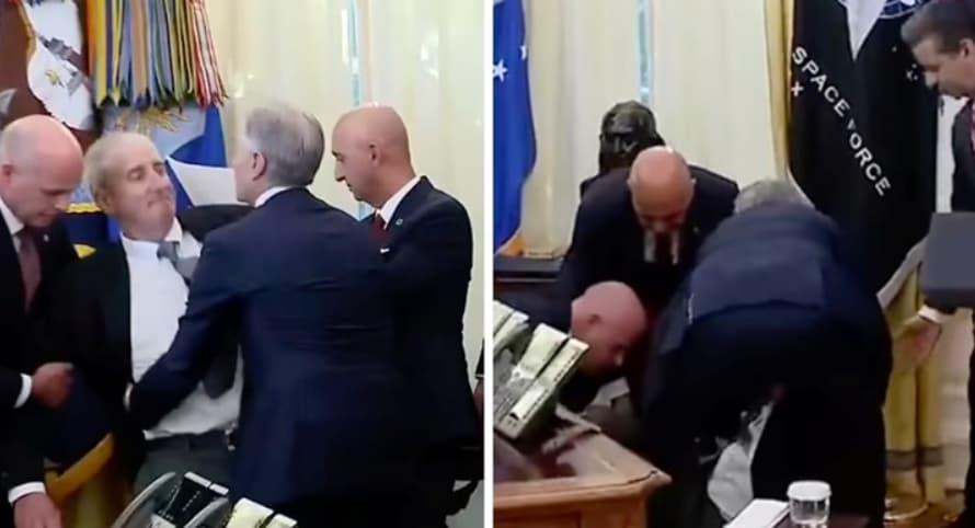 Драма во Белата куќа: Директор на фармацевтски гигант се струполи на состанокот со Трамп, го освестува Др. Оз (ВИДЕО)