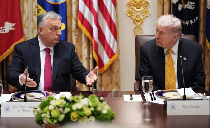 Трамп го пречека Орбан во Белата куќа: Секогаш постои шанса за средба со Путин во Будимпешта