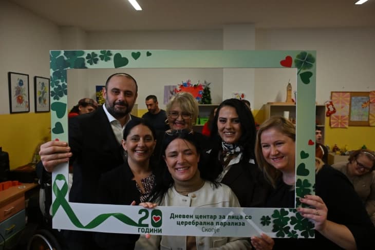 Градоначалникот Ѓорѓиевски го посети Дневниот центар за лица со церебрална парализа