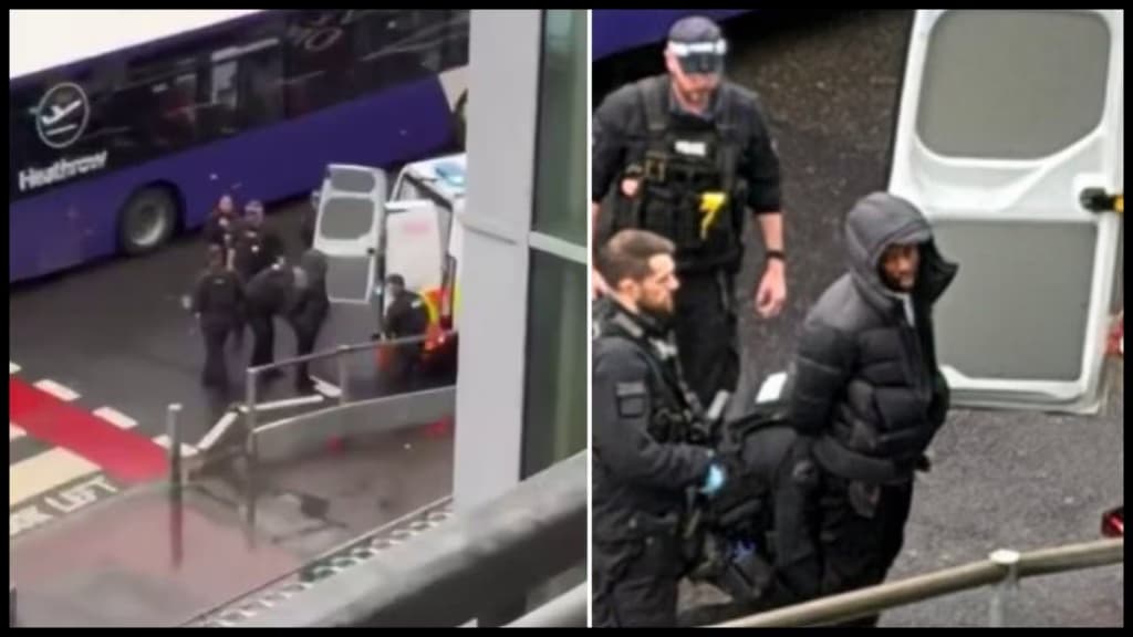 Сериозен инцидент на Хитроу, патници испрскани со хемиска течност, еден уапсен