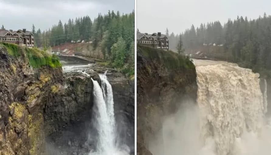Големи поплави во САД: Урнати мостови, семејства заробени на покриви на куќите (ВИДЕО)
