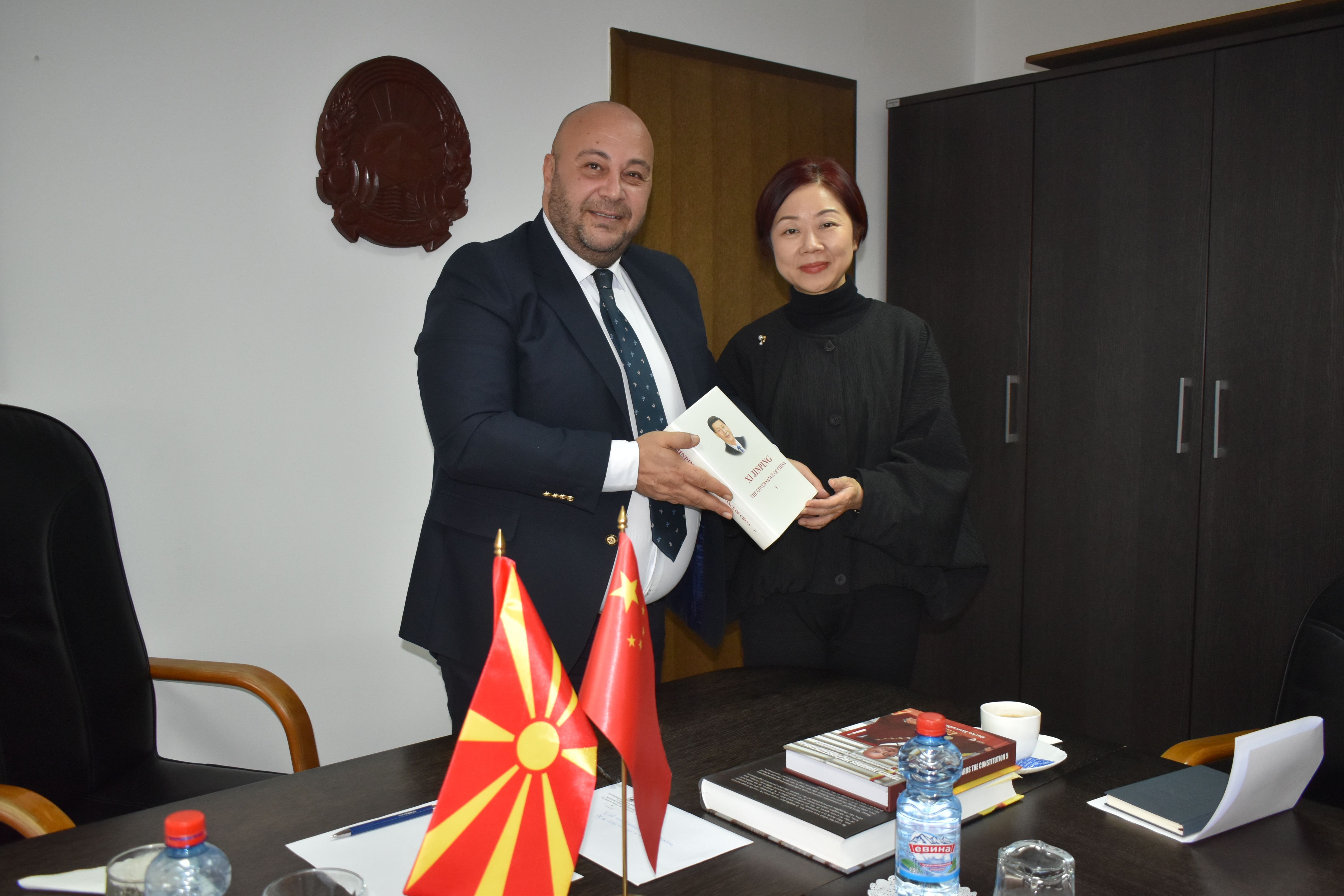 Костадиновски оствари средба со амбасадорката на НР Кина, Џијанг Сјаојан