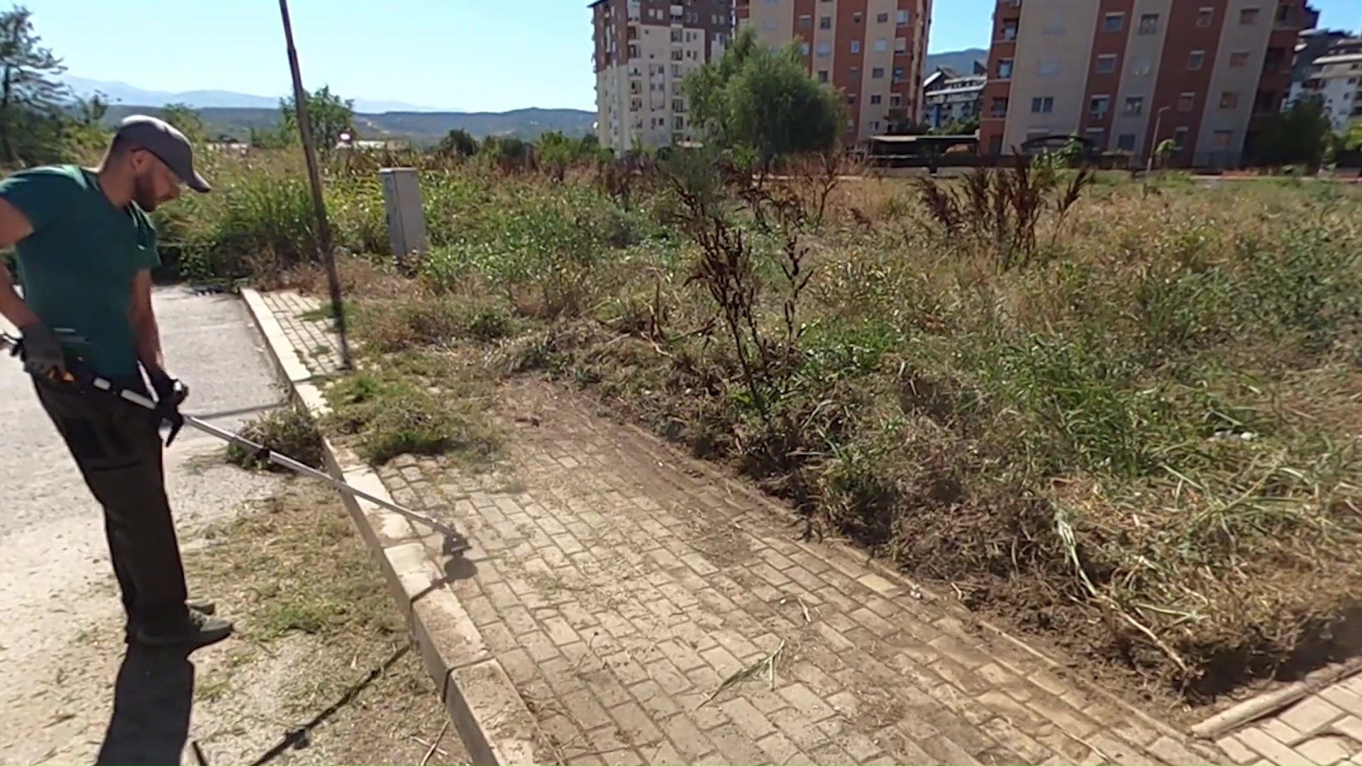 25-годишниот Андреј Рајатоски самоиницијативно разубавува зелените површини во Скопје