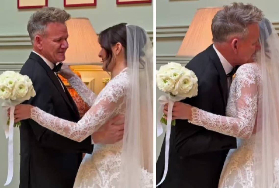 Шефот Гордон Ремзи откри зошто плачел на свадбата на ќерка си (ВИДЕО)