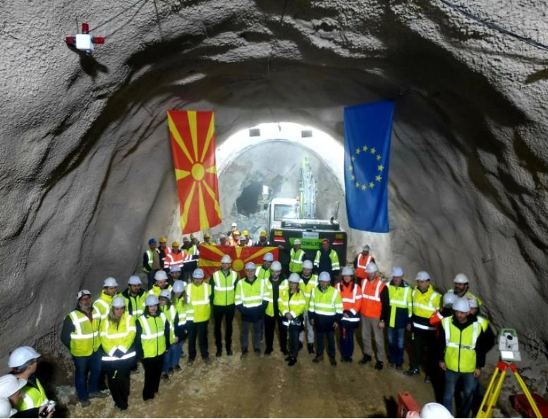 Ивановски: Пробиен последниот тунел во изградбата на пругата Бељаковце - Крива Паланка