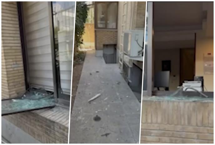 Фото: Во нападот на Техеран оштетена Амбасадата на Србија во главниот град на Иран