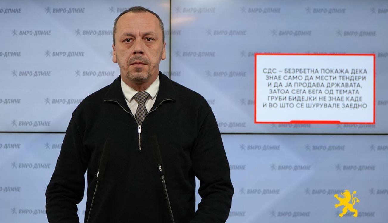 Петрушевски: СДС – безрбетна покажа дека знае само да мести тендери и да ја продава државата