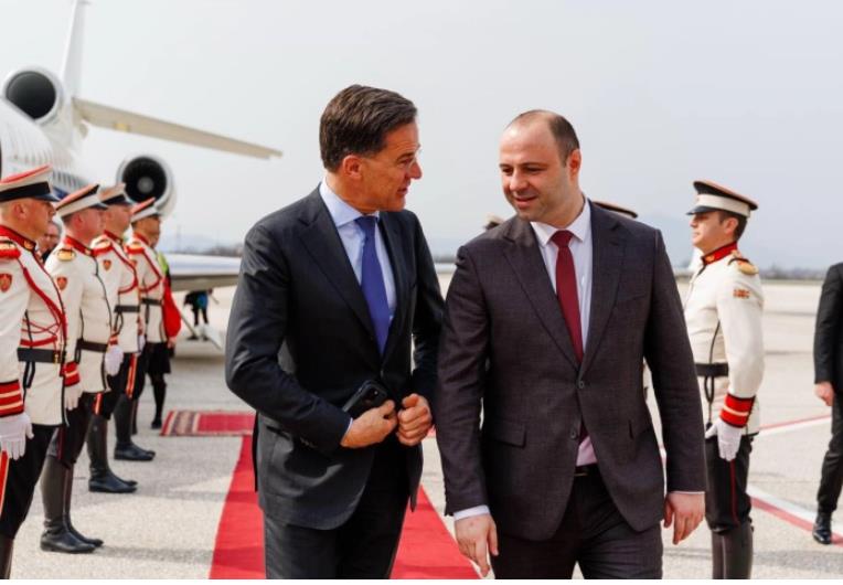 Генералниот секретар на НАТО Руте пристигна во Скопје