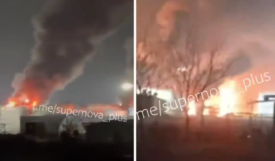 Погодено е складиште за нафта во Русија (ВИДЕО)