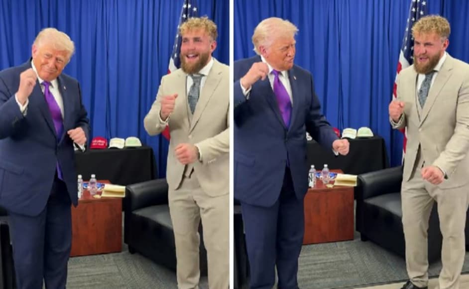 Јутјуберот Џејк Пол се пофали како танцува со Трамп, сите ја коментираат височината на претседателот (ВИДЕО)