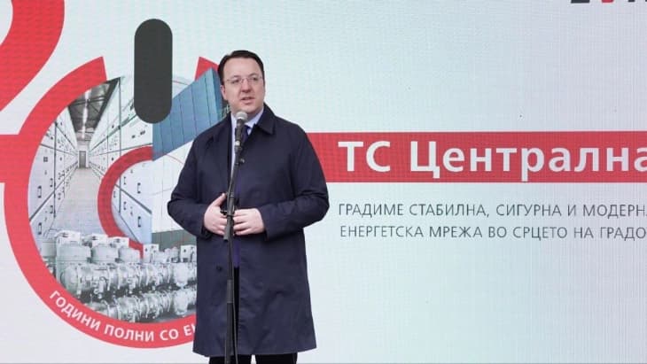 Николоски: Новата трафостаница „ТЦ Централа” во Скопје носи стабилност за целокупното централно градско подрачје