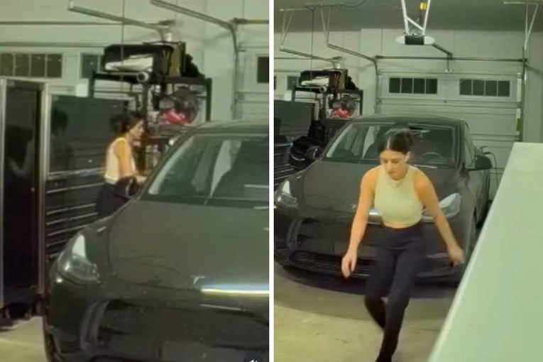 Намерно ја уништила „Теслата“ на поранешното момче: Ќе плаче кога ова ќе ѝ го пуштат на суд (ВИДЕО)