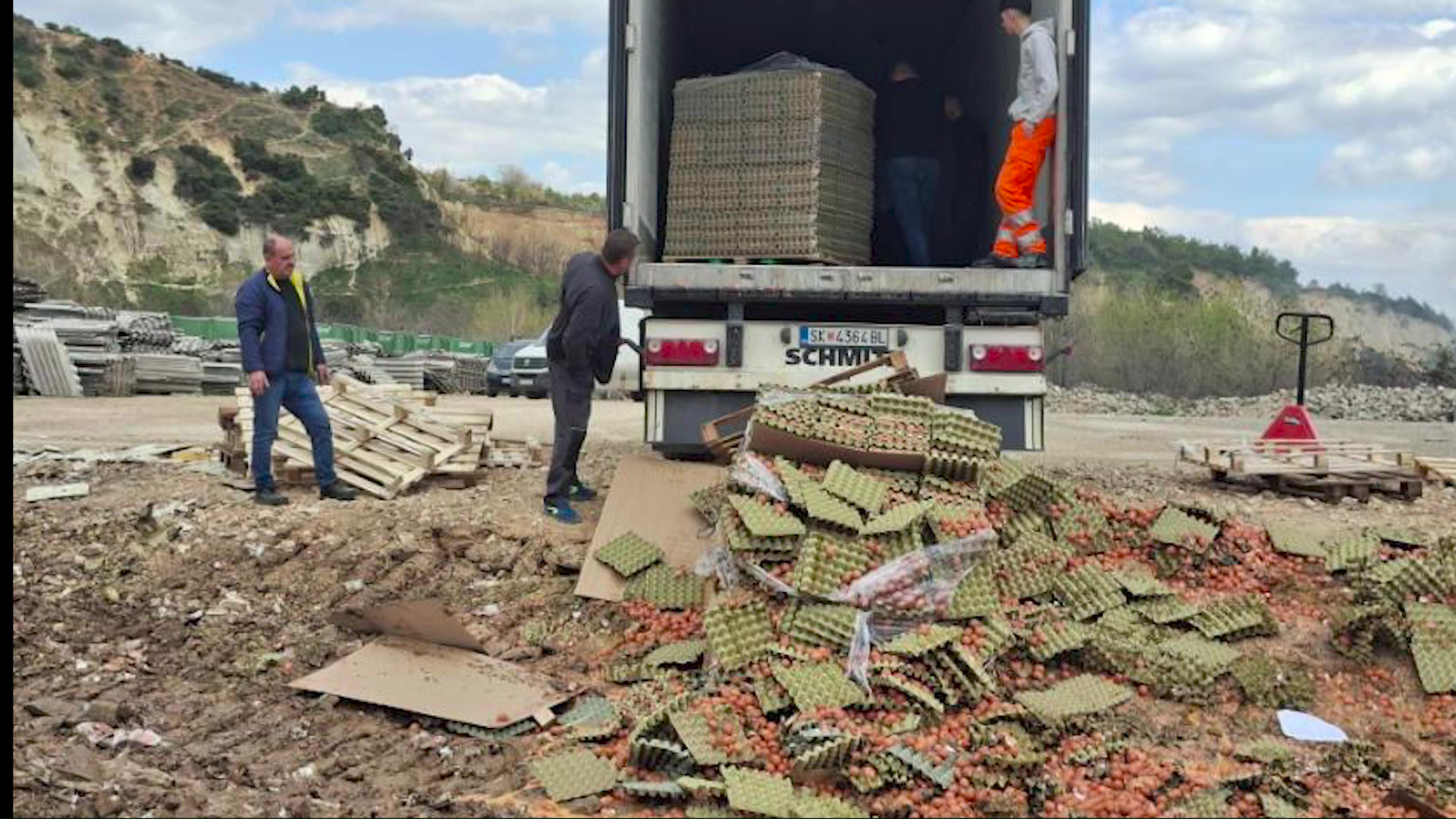 АХВ уништи над 40 тони необележани јајца од Србија- требало да се пласираат на пазарот како македонски