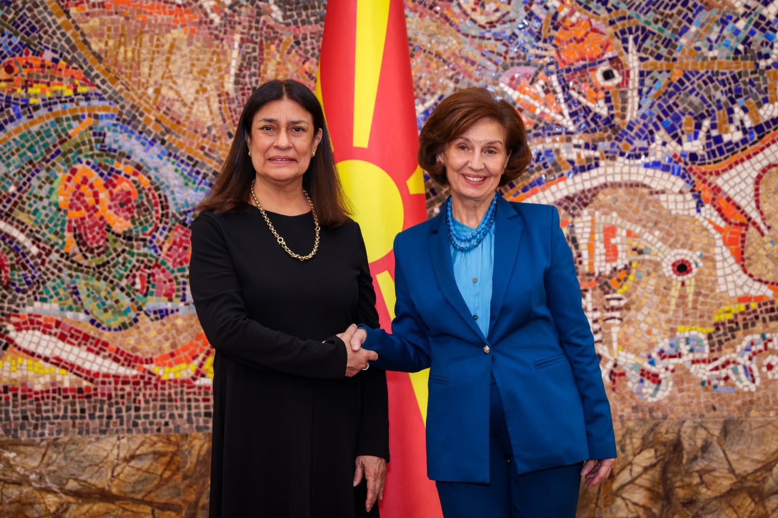 Сиљановска-Давкова ги прими акредитивните писма на новоименуваната амбасадорка на Република Перу