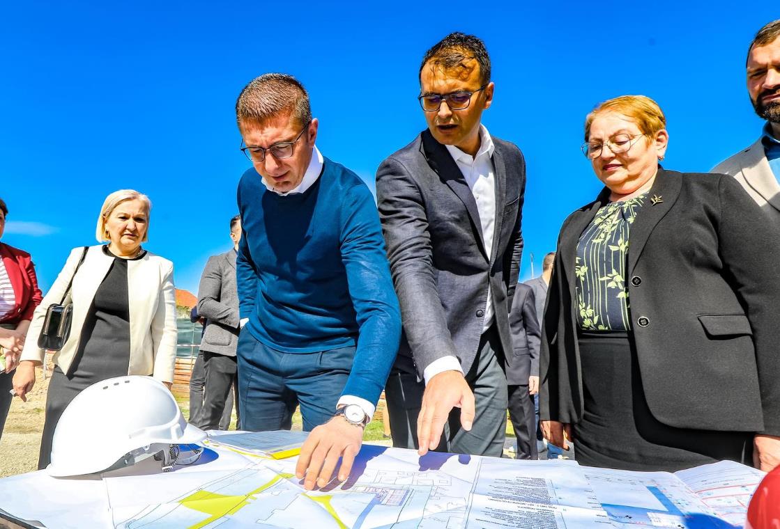 Камен темелник за доградба на ООУ „Страшо Пинџур“ во населено место Даме Груев, Општина Ѓорче Петров