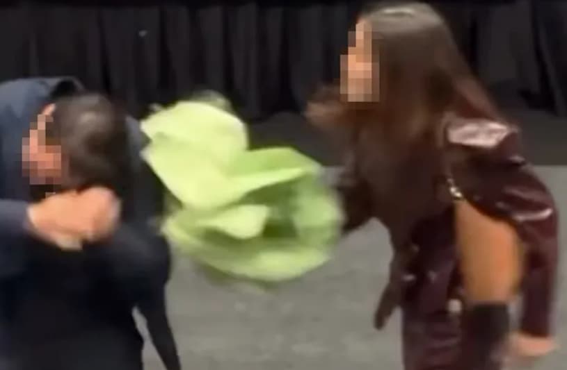 Го „уловила“ сопругот со љубовницата на кино, па го претепала пред преполната сала (ВИДЕО)