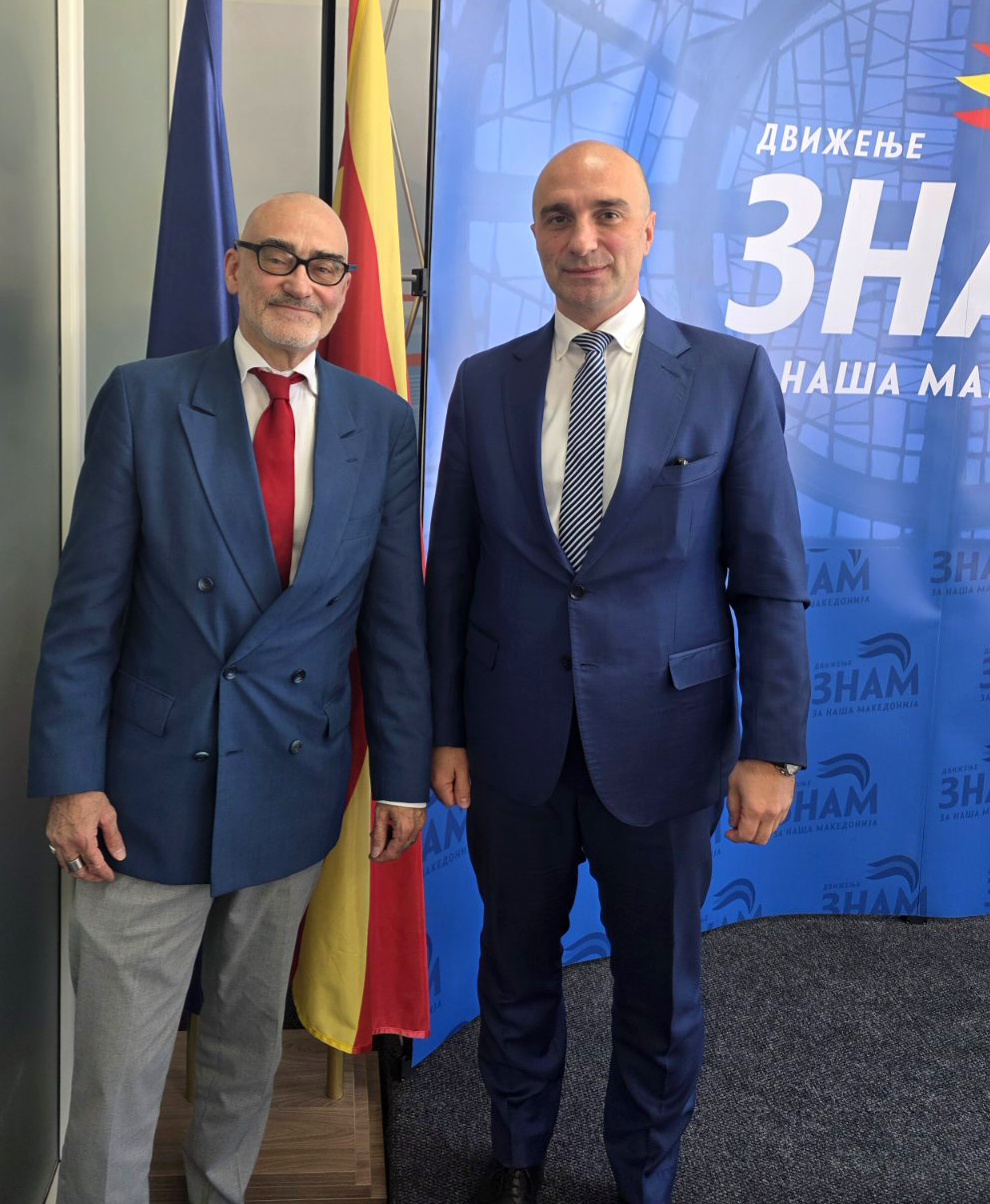 ЗНАМ: Средба помеѓу заменик-амбасадорот на Франција, Филип Маршето, и претседателот на градската организација, Мирослав Лабудовиќ