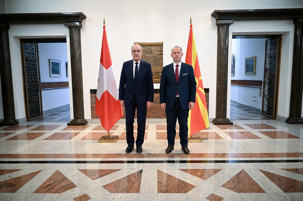 Гаши домаќин на прва посета на претседател на Швајцарската Конфедерација