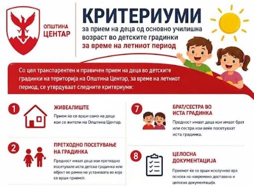 Герасимовски: Центар со поддршка за семејствата во летниот распуст, ги отвораме градинките за ученици до 10 години