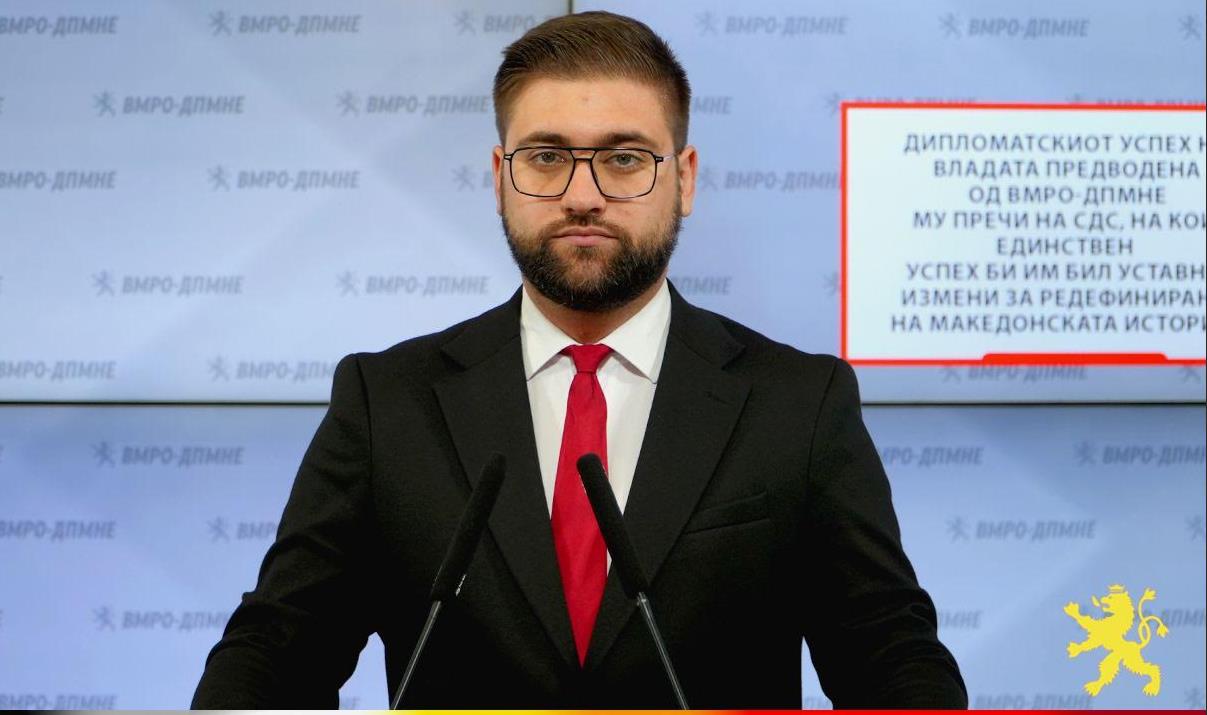 Манасиевски: Дипломатскиот успех на Владата предводена од ВМРО-ДПМНЕ му пречи на СДС