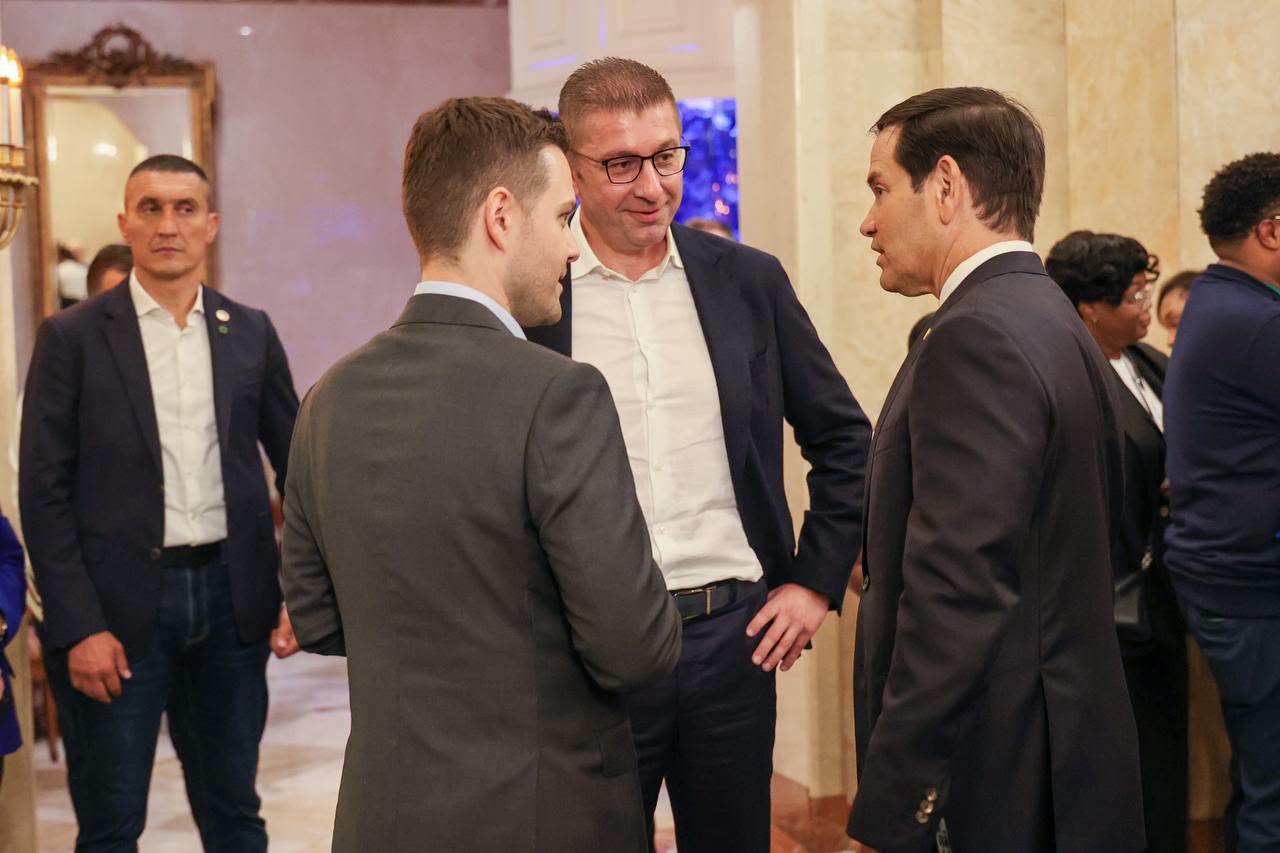 Мицкоски: Разговарав со државниот секретар на САД, Марко Рубио.