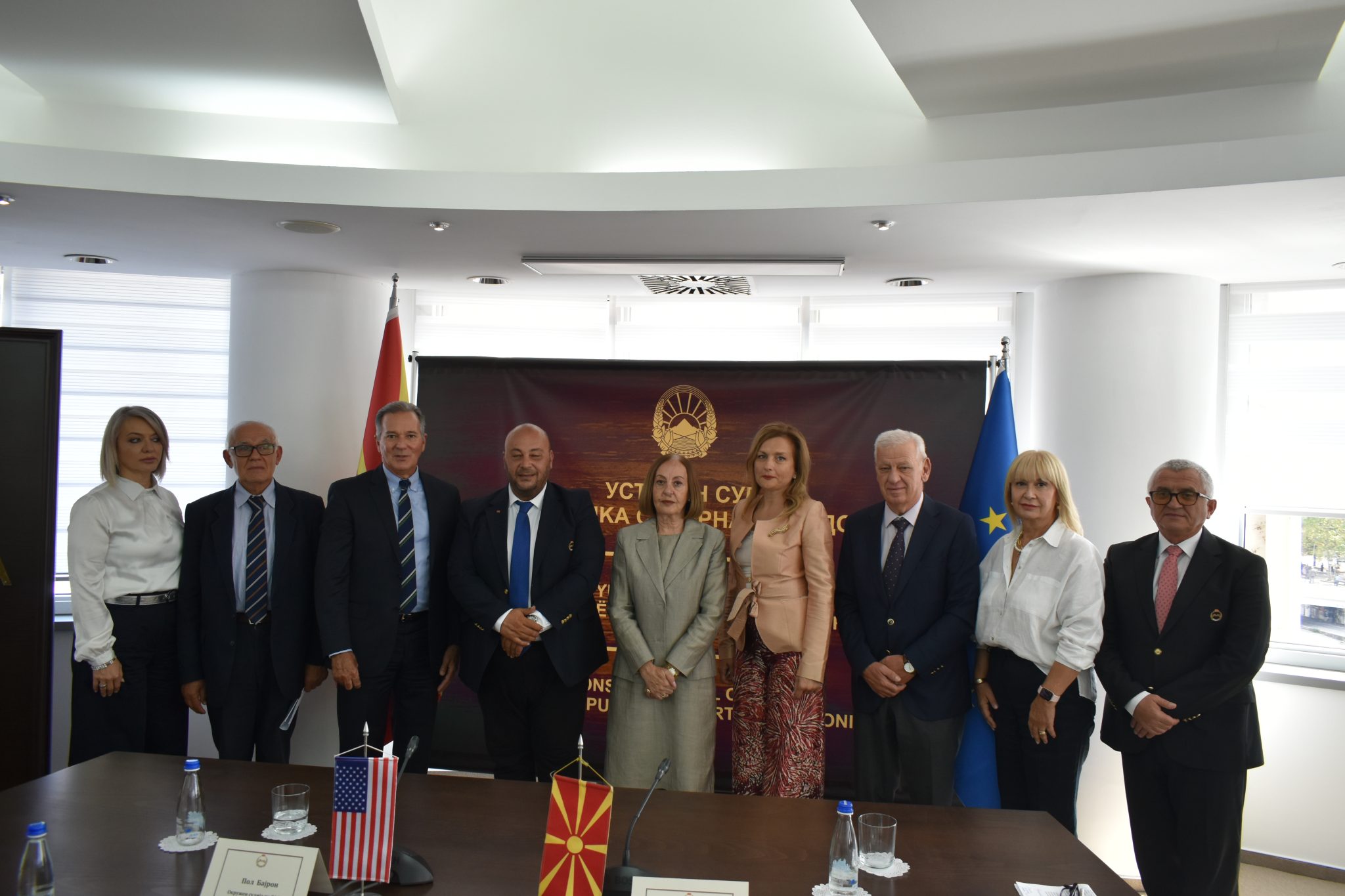 Федералниот судија Пол Бајрон во посета на Уставниот суд: Транспарентноста е една од најмоќните алатки за градење доверба