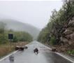 Сообраќајот по влажни коловози, одрон на патот Берово - Будинарци