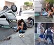 Неверојатна сцена: Девојки по сообраќајка, облеани во крв си прават селфи (ВИДЕО)