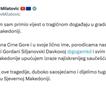 Милатовиќ изрази сочувство за трагедијата во Кочани