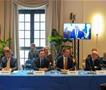 Муцунски на одбележување на 70-годишнината од Конференцијата во Месина, во Таормина, Италија