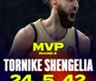 Шенгелија МВП на осмото коло во Евролигата